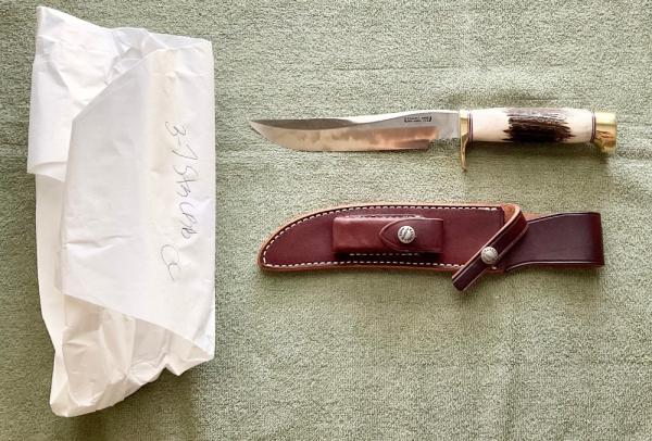 Randall Made Knife Model 3-7” Hunter Stag W/Extras New Randall Made Knife Model 3-7” Hunter Stag W/Extras New