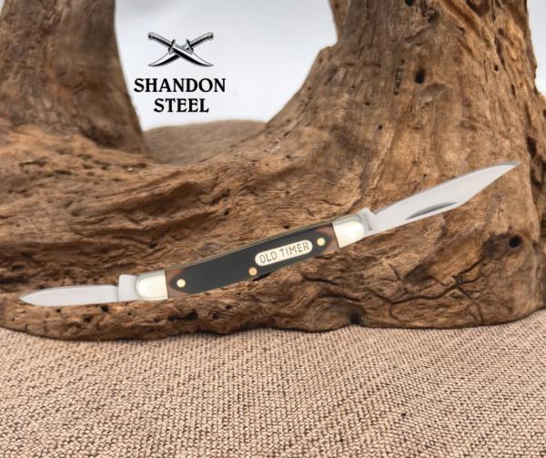 SCHRADE Old Timer SawCut Minuteman 2 Blade Traditional Folding PocketKnife 104OT