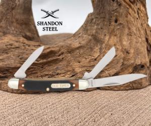 Schrade Old Timer Junior Pocket Knife Stainless Steel Blades Delrin Handle 108OT
