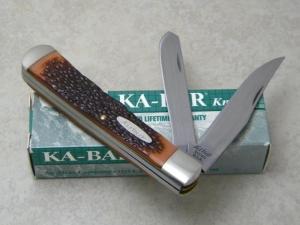 Kabar USA 1030 Jigged Delrin Trapper Knife in Box