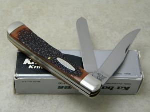 Kabar USA 1030 Jigged Delrin Trapper Knife in Box