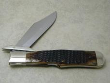 Case XX USA Bone 1 of 6,000 NKCA Coke Bottle Lockback Knife 1983