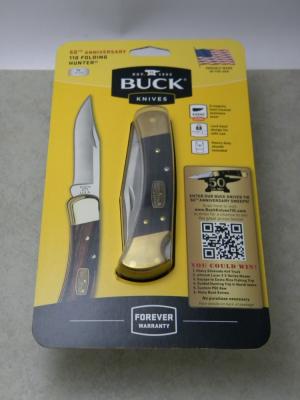 Buck 110 USA Wood Folding Hunter Lockback Knife 50 Years of the Buck 110 c2014