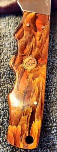 Canal Street Fixed Blade w/Acrylic Corn Husk handles- new with sheath