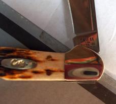  Case Mini Copper Lock Amber Jig Bone 61749 L SS 