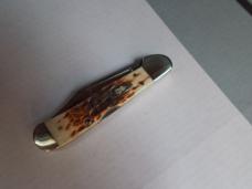  Case Mini Copper Lock Amber Jig Bone 61749 L SS 