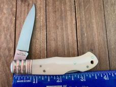 A.G. Russell Lockback Smooth Natural White Bone Seki  Japan 1996