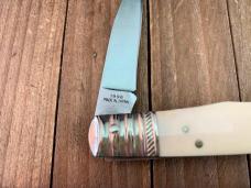 A.G. Russell Lockback Smooth Natural White Bone Seki  Japan 1996