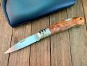 A.G. Russell Seki Japan Made Quince Burl Wood Lockback 2002