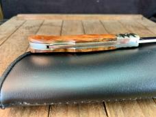 A.G. Russell Seki Japan Made Quince Burl Wood Lockback 2002