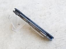 Zero Tolerance 0450MMC Flipper Knife Blue & White Marbled Carbon Fiber Ladder Damascus Blade - New