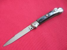 Vintage ITALIAN Rostfrei Horn Lockback Switchblade Knife