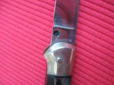 Vintage ITALIAN Rostfrei Horn Lockback Switchblade Knife