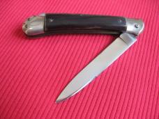 Vintage ITALIAN Rostfrei Horn Lockback Switchblade Knife
