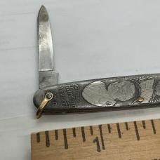 Rare antique 2blades WARREN G HARDING PRESIDENT COMMEMORATIVE KNIFE MADE BY NEUMANN& Co in GERMANY 