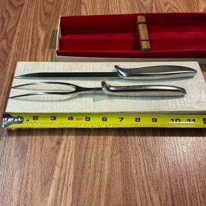 GERBER CARVING SET KNIFE AND FORK  IN ORIGINAL BOX DURENDALampSIEGFIED
