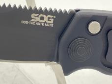 SOG ST-11 Mini SOG-TAC Black Tini Push Button Automatic w/ OMP Box