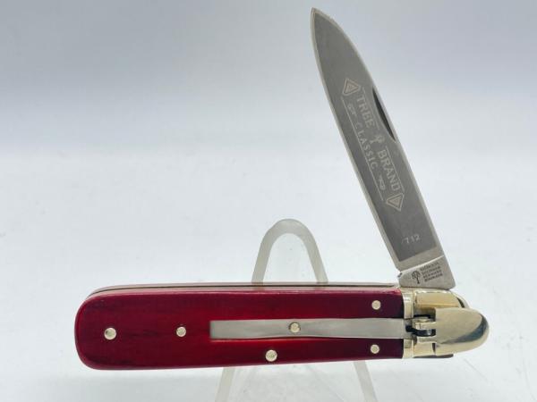 BOKER TREE BRAND 712 Solingen Germany Red Bone Lever Lock Automatic