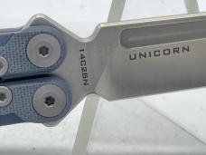 MAXACE Designed by MidnightCat Unicorn Blue G10 Balisong Butterfly w/ OMP Box