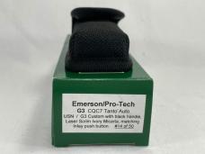 EMERSON/PRO-TECH USA CQC7 G3 USN Scrim Tanto Auto #14 of 50 w/ Pouch & OMP Box