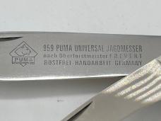 1995 PUMA Germany 210959 Universal Jagdmesser Genuine Stag Lockback w/ OMP Box