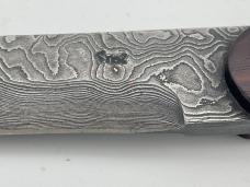 STEK KNIVES Custom Handmade Wood Damascus Large Skinner w/ Sheath