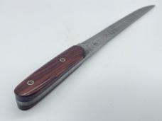 STEK KNIVES Custom Handmade Wood Damascus Large Skinner w/ Sheath