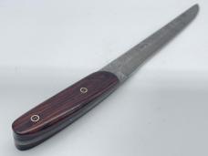 STEK KNIVES Custom Handmade Wood Damascus Large Skinner w/ Sheath