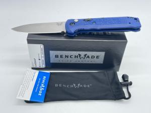 2022 BENCHMADE 4400 Casbah Button Lock Drop Point Automatic w/ Pouch & OMP Box