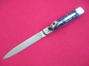 Rare Vintage Indiana Italian Slim Leverlock Switchblade Knife