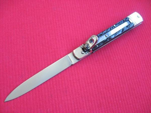 Rare Vintage Indiana Italian Slim Leverlock Switchblade Knife Rare Vintage Indiana Italian Slim Leverlock Switchblade Knife