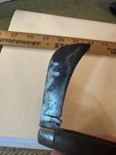 Vintage Queen Cut Co Hawkbill Pruning Knife Folding Pocket Knife USA Strong Snap