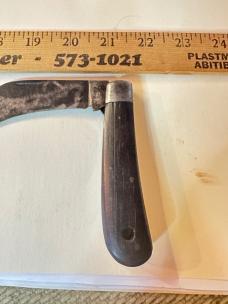 Vintage Queen Cut Co Hawkbill Pruning Knife Folding Pocket Knife USA Strong Snap