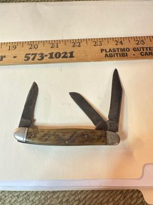 Vintage Camillus New York USA 3 Blade Stockman Pocket Knife Parts/Repair