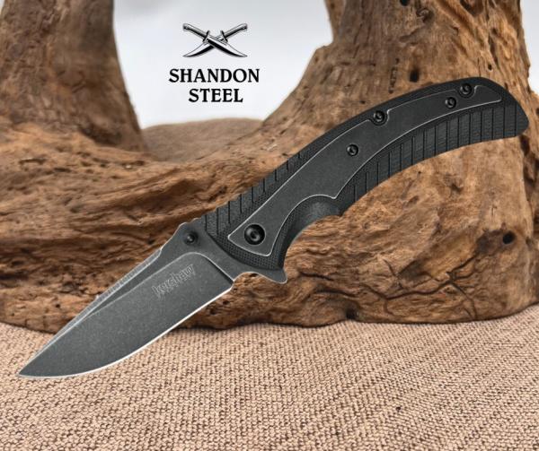 Kershaw Scrip Linerlock A/O Folding Knife Stainless Blade GFN Handle - 1312BWX Kershaw Scrip Linerlock A/O Folding Knife Stainless Blade GFN Handle - 1312BWX