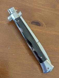 OLDER FRANK BELTRAME 28CM/11inch BAYONET BLADE SUPER SELECT BUFFALO HORN STILETTO AUTOMATIC 
