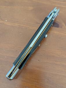 OLDER FRANK BELTRAME 28CM/11inch BAYONET BLADE SUPER SELECT BUFFALO HORN STILETTO AUTOMATIC 