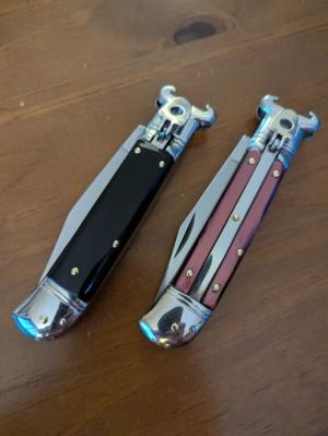 PAIR OF BEAUTIFUL 20CM-8" ACRILIC ITALIAN EXTRACTORS AUTOMATICS INOX STAMP 