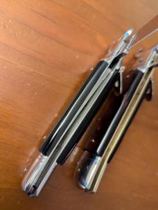 PAIR OF BEAUTIFUL 20CM-8" ACRILIC ITALIAN EXTRACTORS AUTOMATICS INOX STAMP 