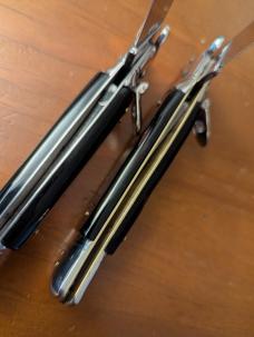 PAIR OF BEAUTIFUL 20CM-8" ACRILIC ITALIAN EXTRACTORS AUTOMATICS INOX STAMP 
