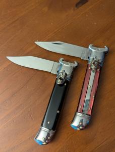 PAIR OF BEAUTIFUL 20CM-8" ACRILIC ITALIAN EXTRACTORS AUTOMATICS INOX STAMP 