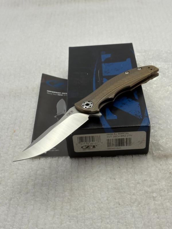 Zero Tolerance ZT0690 R J Martin Designed Flipper Knife New In Box Made In USA Discontinued Zero Tolerance ZT0690 R J Martin Designed Flipper Knife New In Box Made In USA Discontinued