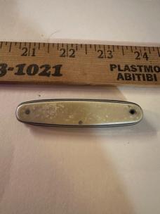 Vintage Pocket Knife Parts Knife Handle Only Possibly Remington Bone No Blades