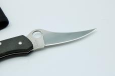 2000-2001 FULL SIZE Vintage Rare Spyderco C44P&S Dyad Black Micarta Handles ATS-55