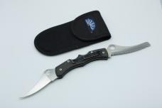 2000-2001 FULL SIZE Vintage Rare Spyderco C44P&S Dyad Black Micarta Handles ATS-55