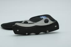 2000-2001 FULL SIZE Vintage Rare Spyderco C44P&S Dyad Black Micarta Handles ATS-55