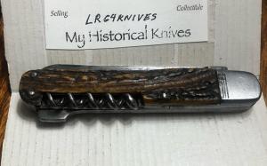 LARGE GERMANY LOCKBACK STAG CAMP KNIFE SAME AS HENCKLES