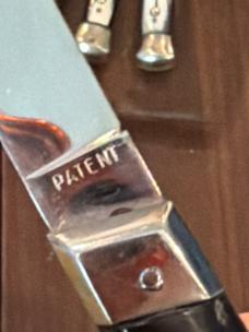Patent Stamped M. Italy 9” Slant Bolster