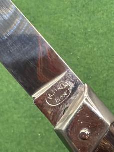 Patent Stamped M. Italy 9” Slant Bolster