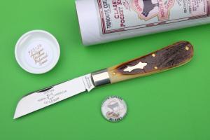 Great Eastern Cutlery Tidioute 933124 "Ramfoot" Antique Yellow Natural Bone